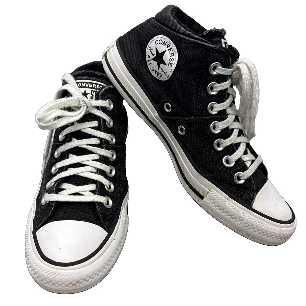 Converse Chuck Taylor All Star Madison Mid Womens Sz 7.5 Canvas Black 563512F